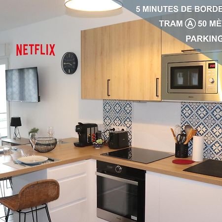 Les Cedres -Tram A 50 Metres, Bordeaux A 5 Minutes, Parking Apartman Cenon Kültér fotó